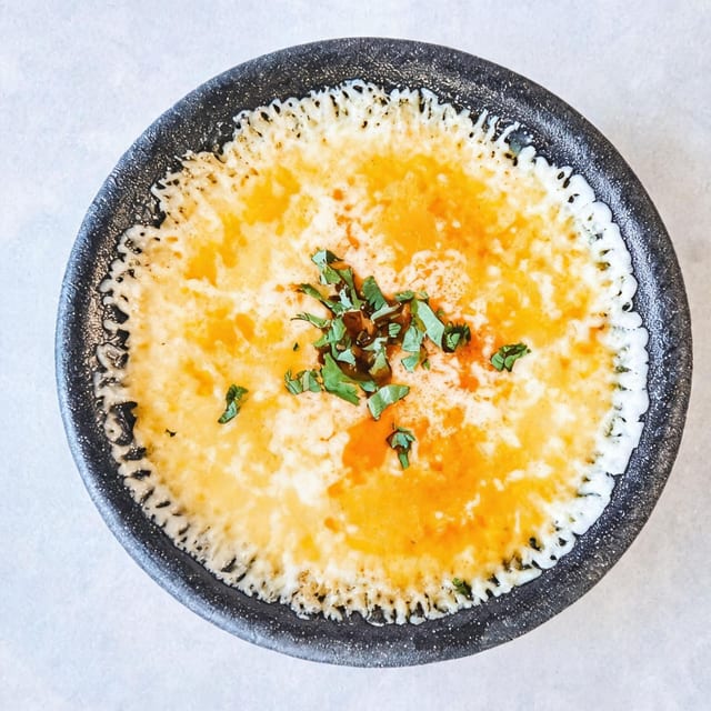 Melted Cheese with Chorizo / Queso Fundido con Chorizo.